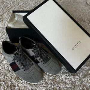 The Gucci Bambi Web Silver sneaker